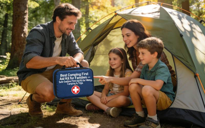 Best Camping First Aid Kit for Families — Safe Outdoor First Aid Kit for Hiking, Camping & Trips best camping first aid kit for families