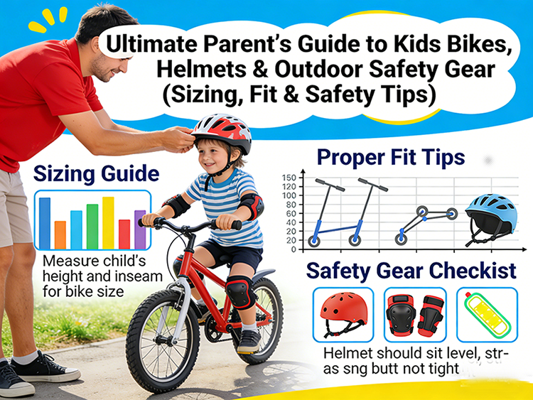 Ultimate Parent’s Guide to Kids Bikes, Helmets & Outdoor Safety Gear (Sizing, Fit & Safety Tips)